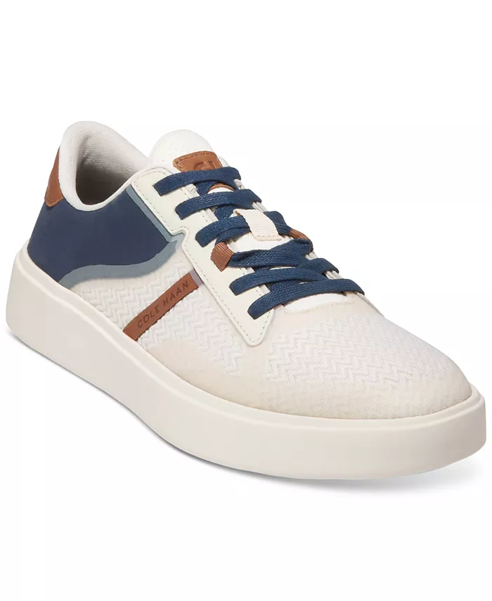 

Мужские кроссовки Grand Crosscourt Winner из комбинированных материалов на шнуровке Cole Haan, белый