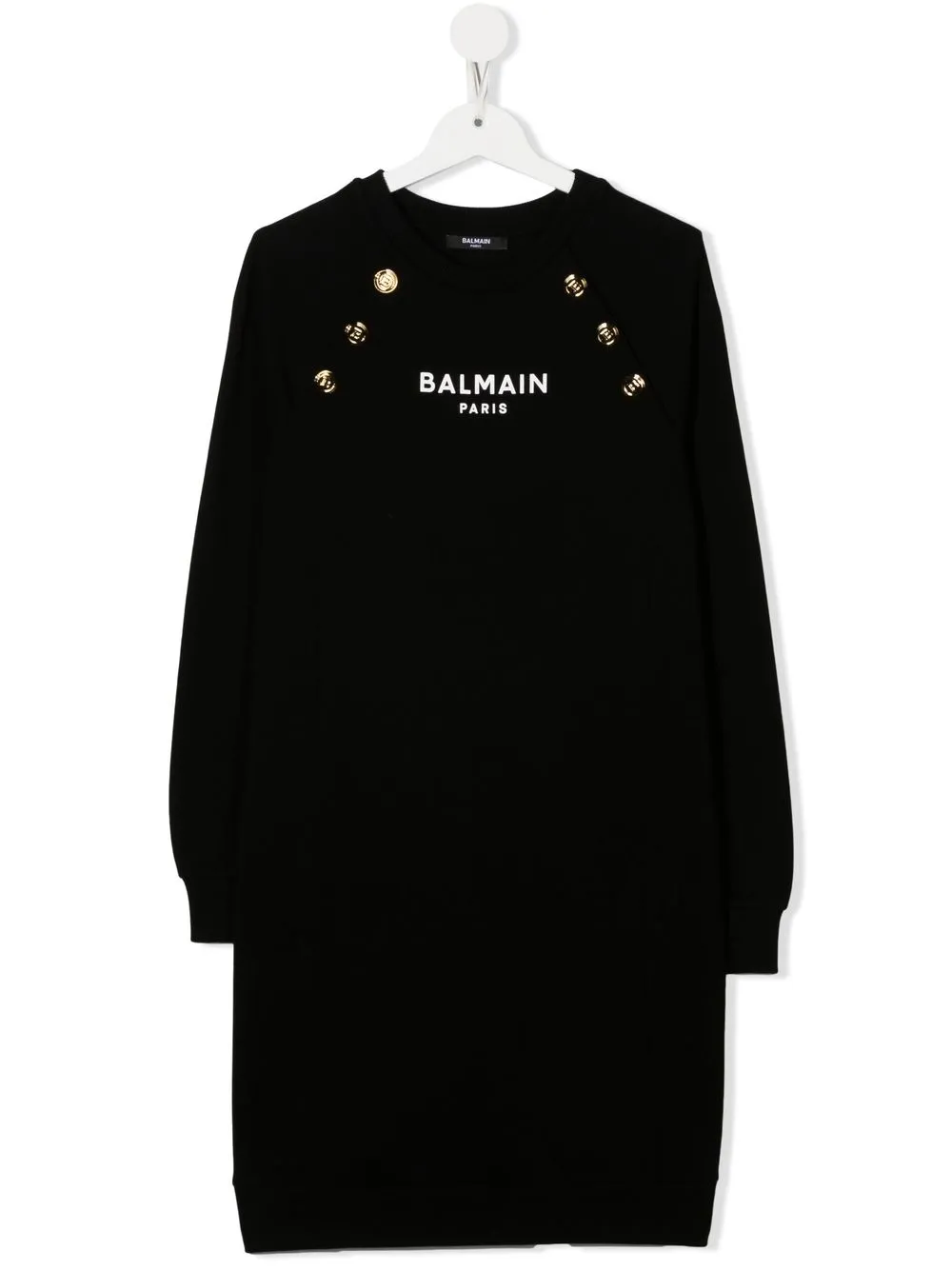 

Платье с логотипом Balmain Kids, черный