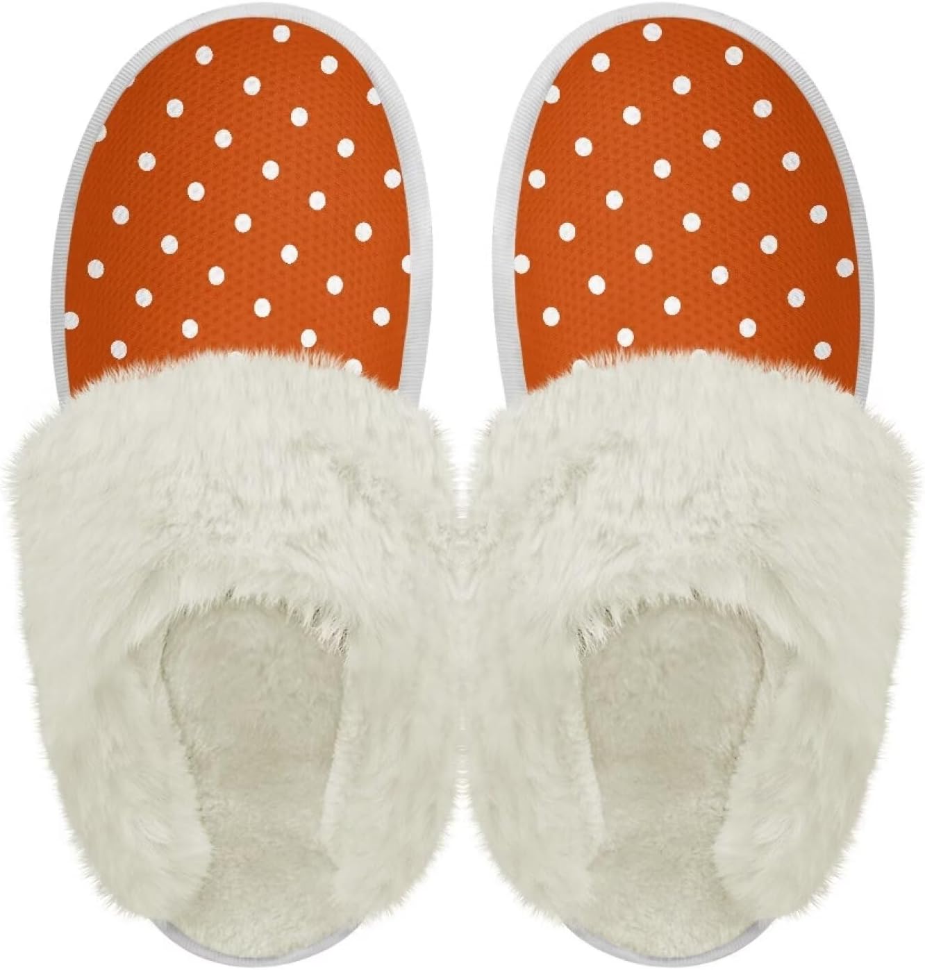 

Хлопковые тапочки с пушистыми краями, домашние тапочки для дома и улицы, хлопковые тапочки унисекс Pjheqoxe, оранжевый
