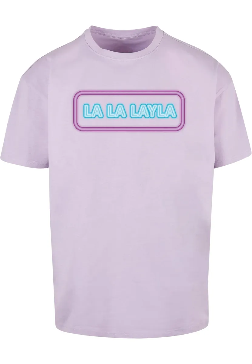 

Футболка Merchcode "Мужская футболка Merchcode LA LA LAYLA Oversize ", цвет Lilac
