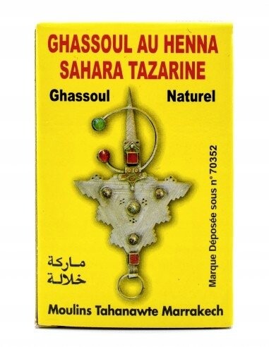 

Глина с хной! МАГАЗИН Ghassoul Sahara Tazarine -