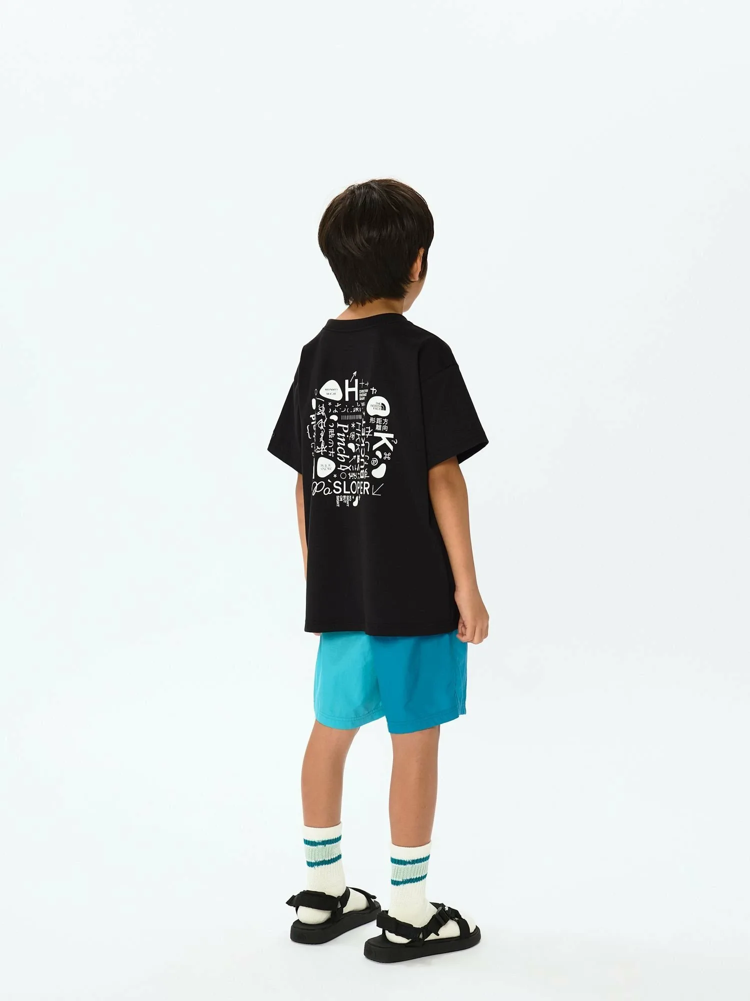 Детская футболка с коротким рукавом TNF Monkey Magic Tee The North Face, black — фото 3