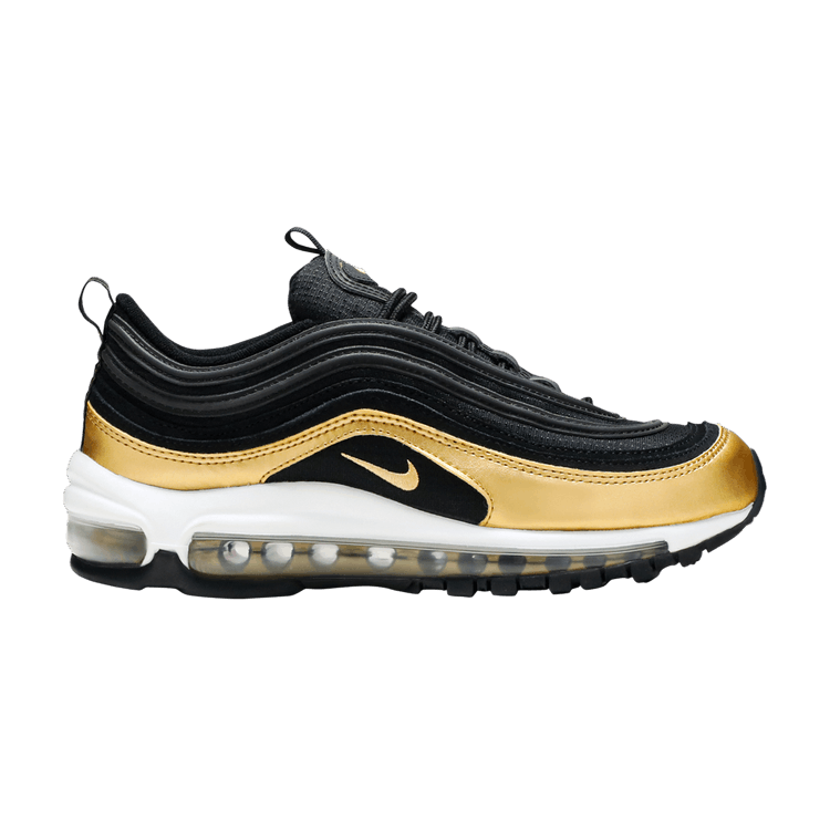 

Кроссовки Nike Air Max 97 GS 'Black Metallic Gold', черный