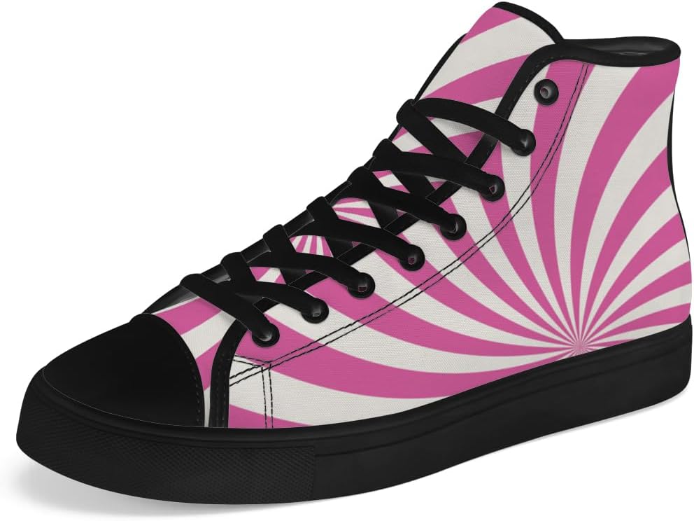 

Кеды на высокой подошве chebing Psychedelic для мужчин и женщин, с полосками, шнуровкой, повседневные кроссовки, пурпурный