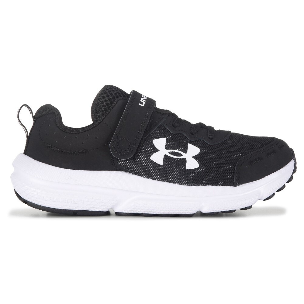 Детские беговые кроссовки Assert 10 среднего/широкого размера Little Kid Under Armour, черный — фото 2