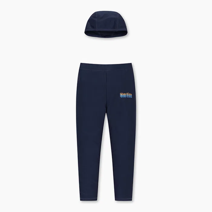 Детские леггинсы для плавания 9/10 длины, тёмно-синие, от Benetton Kids