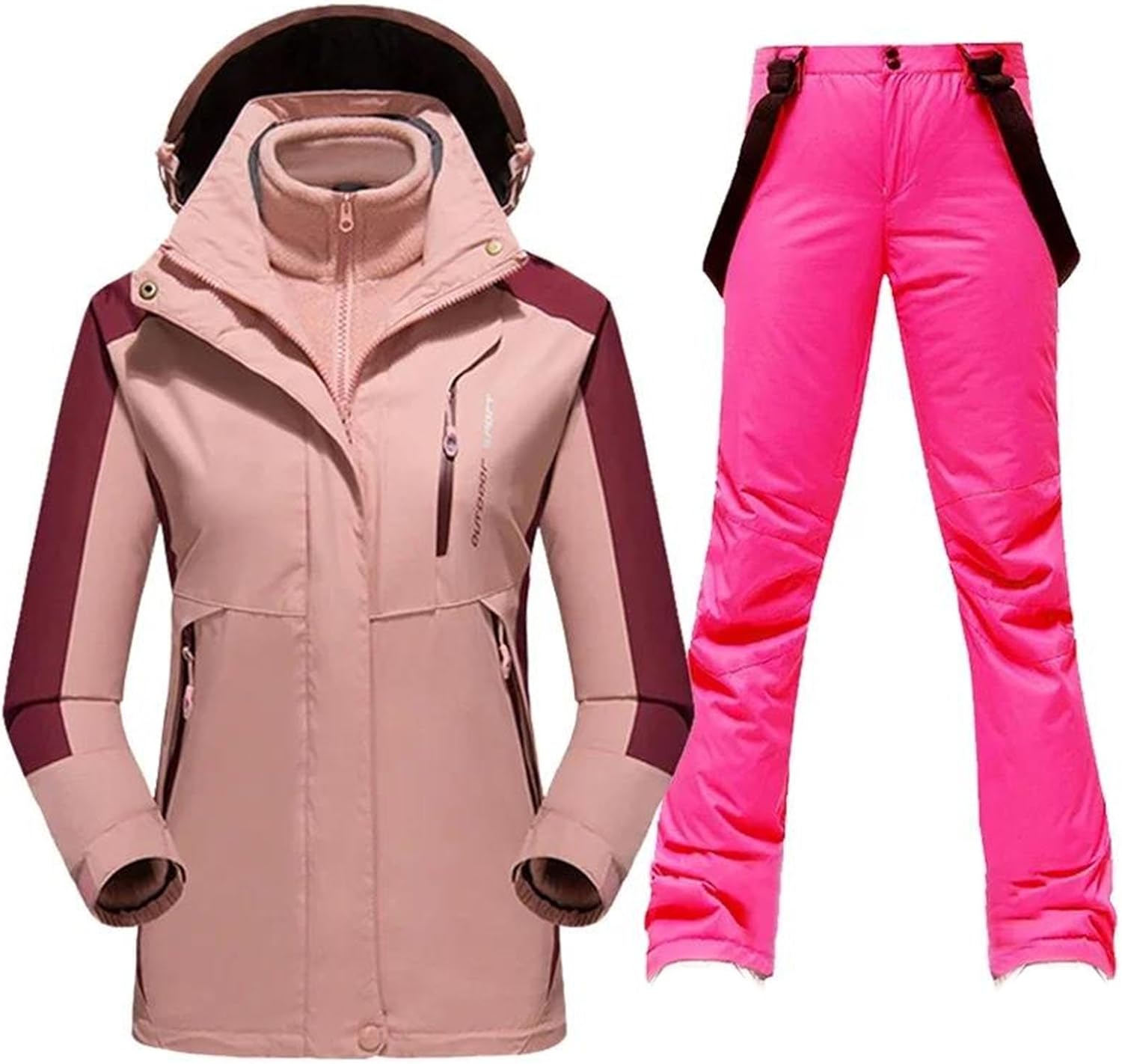 

Женский зимний горнолыжный костюм для катания на лыжах и сноуборде, толстые теплые водонепроницаемые лыжные куртки, куртка и брюки для сноуборда Generic, 1Set(Jacket Pants)10, Серый, Женский зимний горнолыжный костюм для катания на лыжах и сноуборде, толс