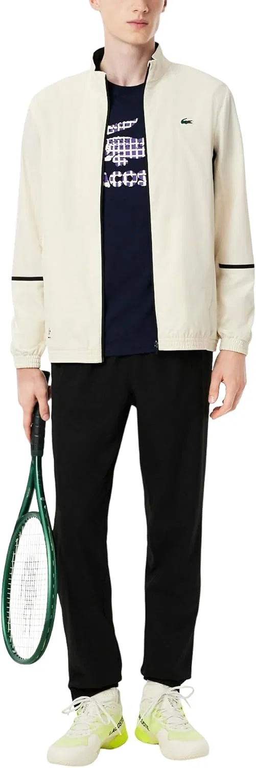 Футболка теннисная Lacoste Tennis X Daniil Medvedev, Navy Blue — фото 3