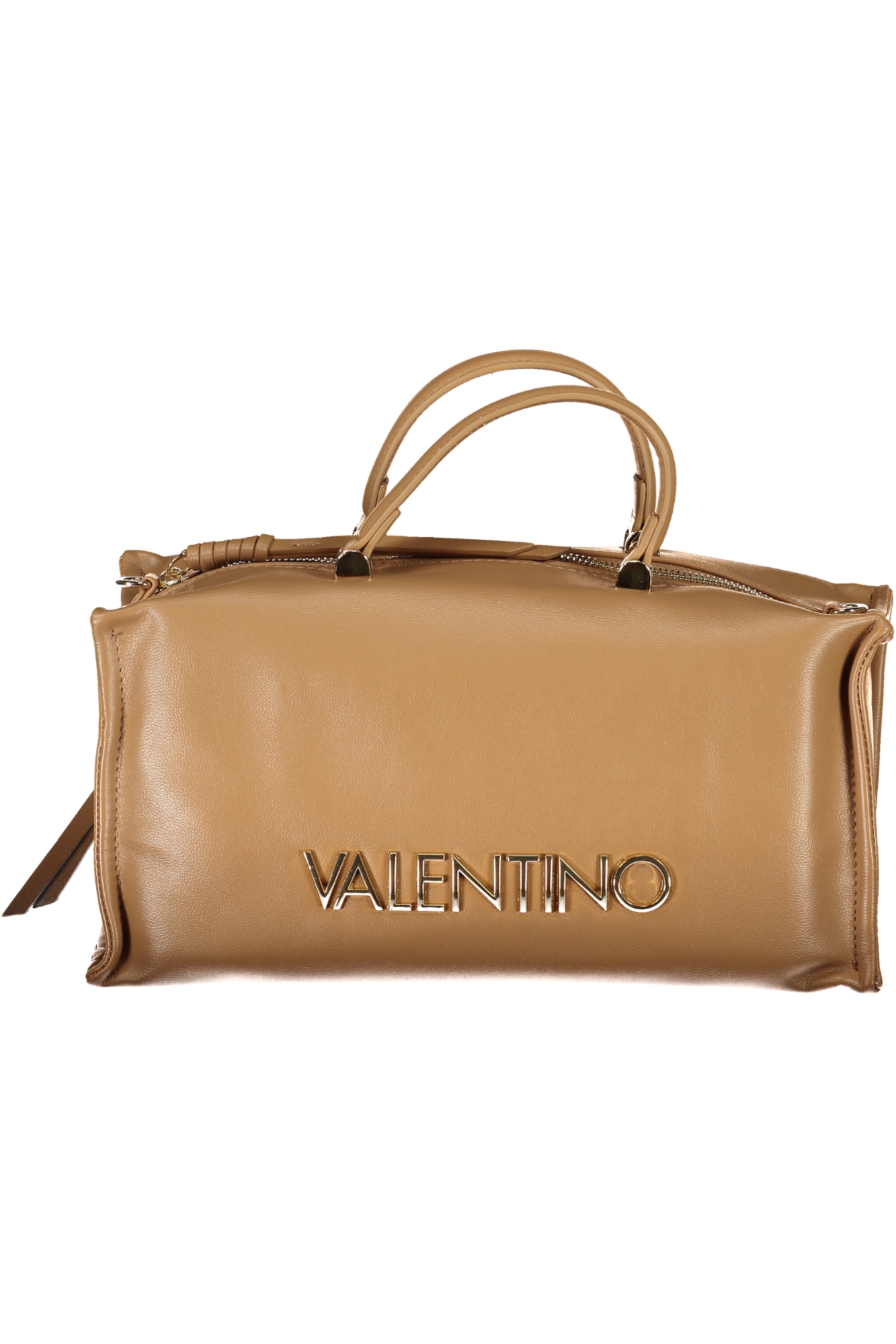 

Сумка женская Valentino с каманом на молнии, бежевый