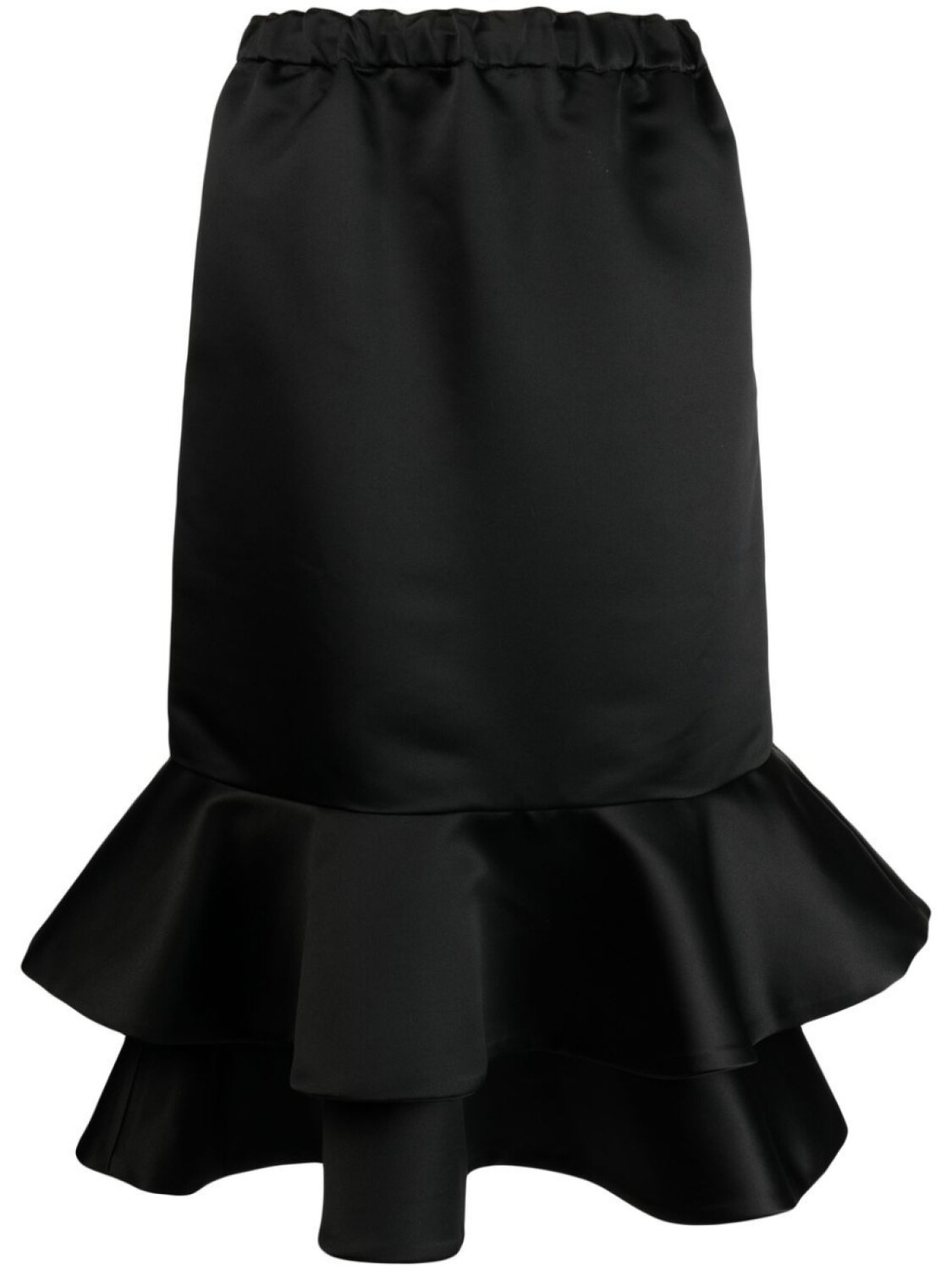 

Comme Des Garçons юбка миди с оборками, черный