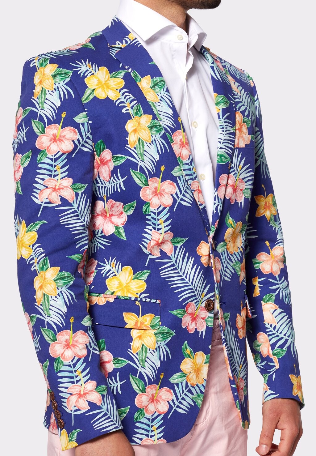 

Пиджак-блейзер TROPICAL FLOWERS OppoSuits, темно-синий