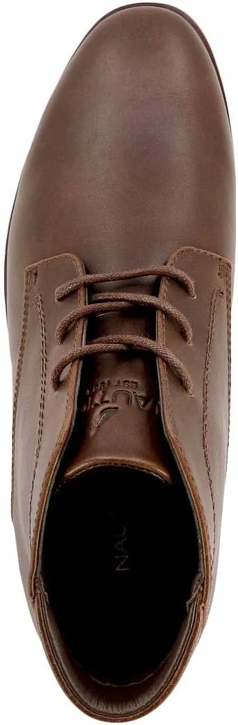 Мужские ботинки Nautica Chukka: повседневные туфли на шнуровке, оксфорды и десертные ботинки, коричневый — фото 2