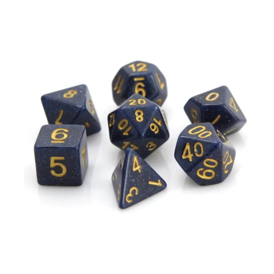 

Поликомплект - Голубая галактика (7), Polymer Poly Sets (Die Hard Dice)