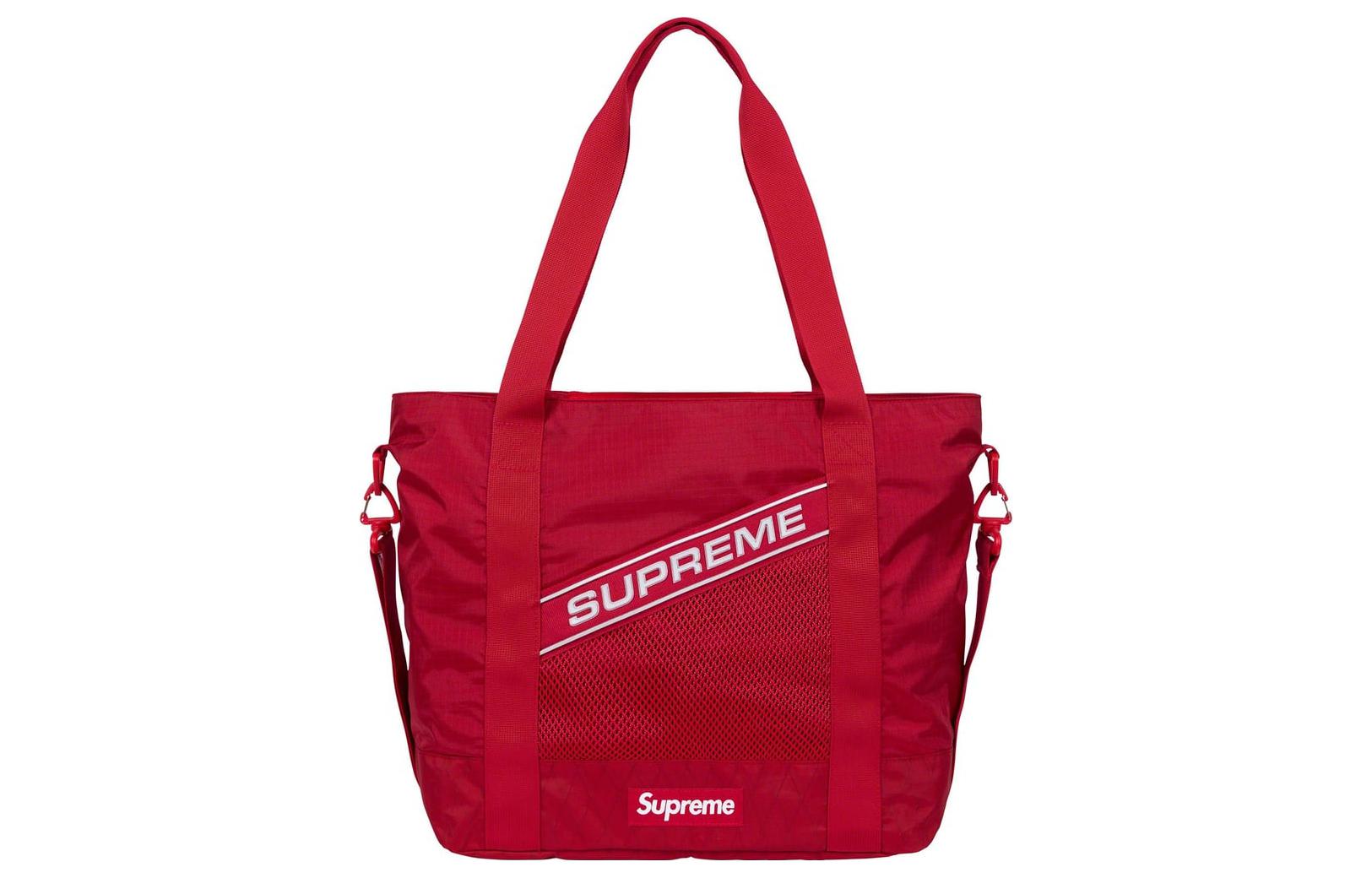 

Водостойкая нейлоновая сумка-шоппер через плечо унисекс красная Supreme