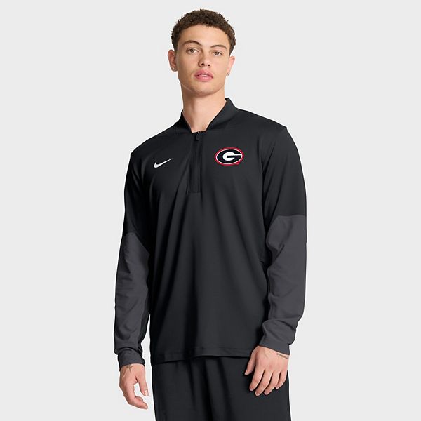 Мужская черная толстовка Georgia Bulldogs One Goal с полумолнией Nike — фото 2