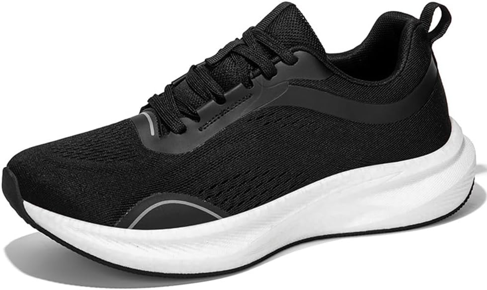 

Мужские кроссовки с широкой носковой частью, амортизирующей подошвой с нулевым перепадом, противоскользящие, широкой полноты, для бега по дороге и трейлу, ходьбы и тренировок в спортзале V Opxin, черный