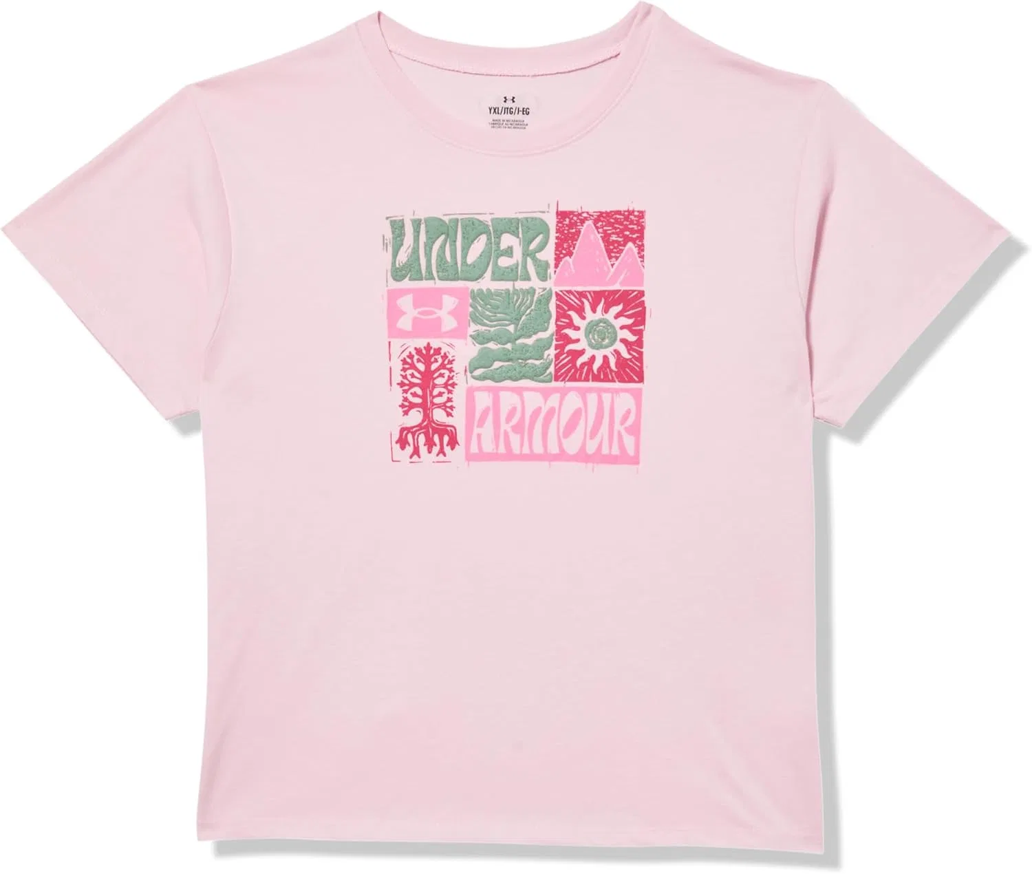 Футболка Active Performance Graphic Under Armour, Prime Pink Nature