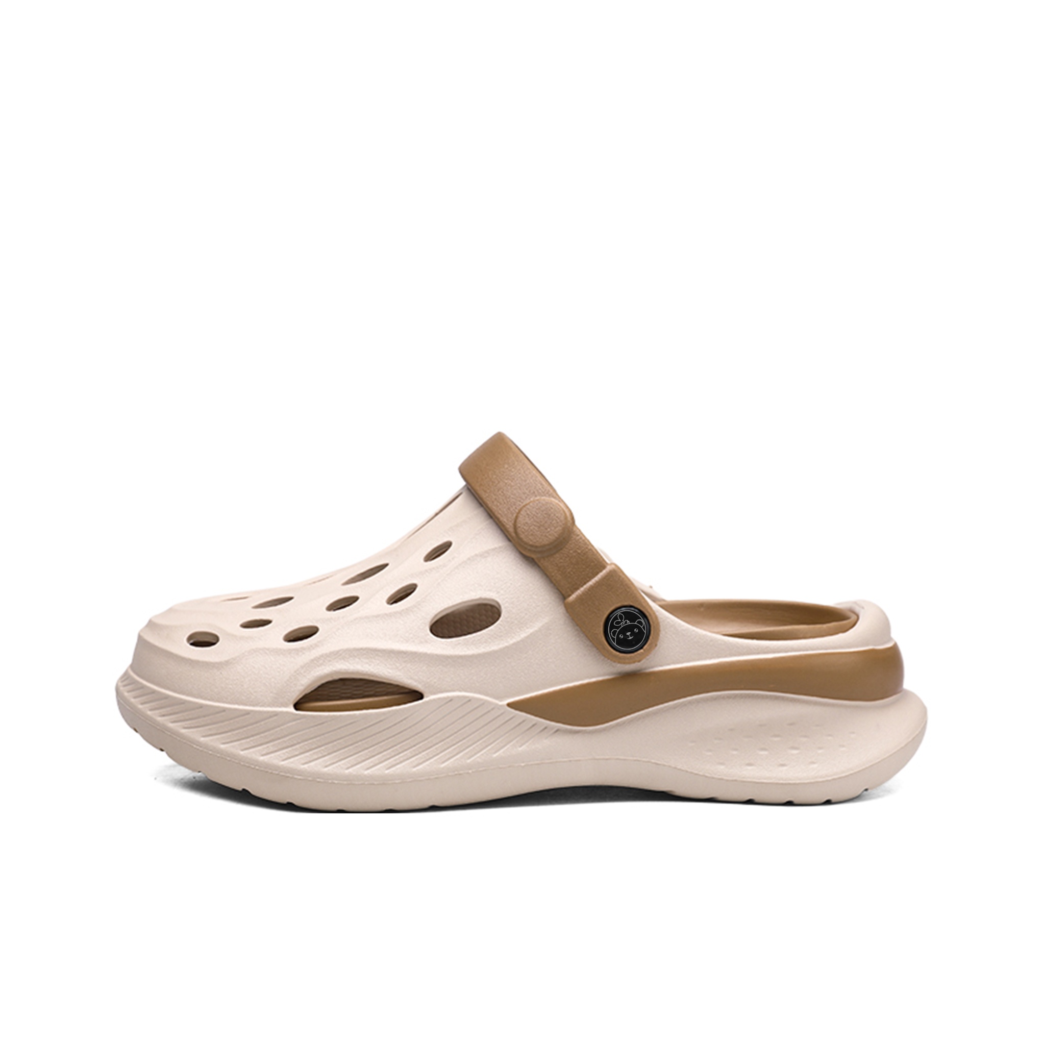 

Budding Bear Клоги унисекс бежево-коричневые, цвет Beige Brown