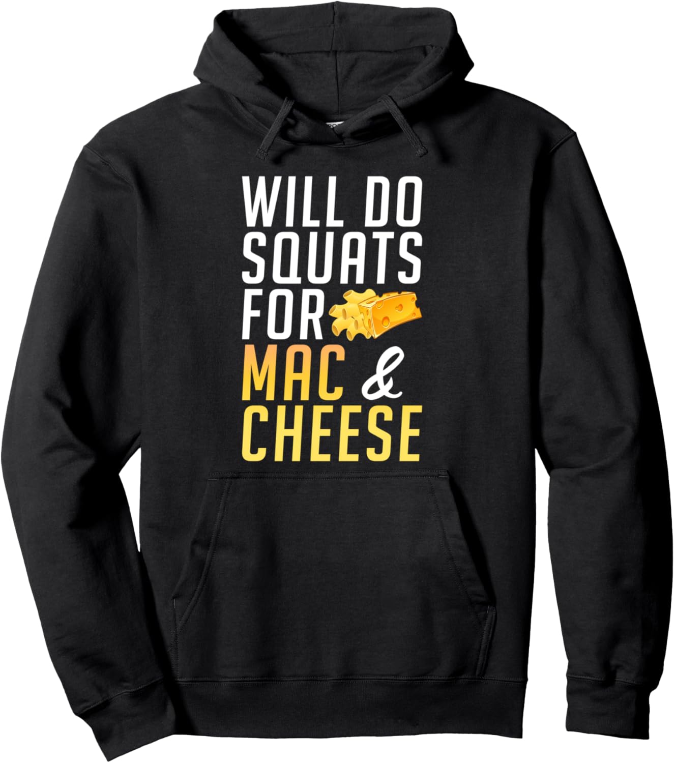 

Худи Squat Mac and Cheese Mac And Cheese Lover Gifts, черный
