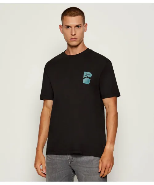 

Футболка te_structure Regular fit Boss Orange, черный