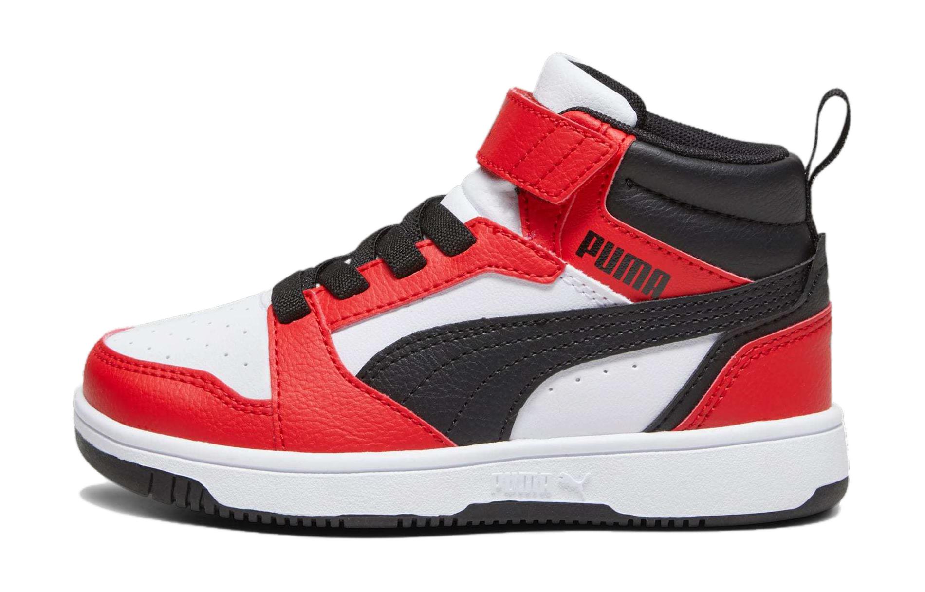 

REBOUND Mid Top Детские скейтбординговые кроссовки Красный Белый Kids' PUMA