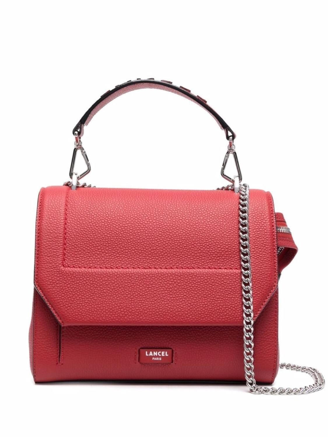

Lancel сумка-тоут с цепочкой, красный