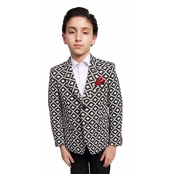 

Блейзер для мальчиков slim fit stamp boucle Elie Balleh, Black