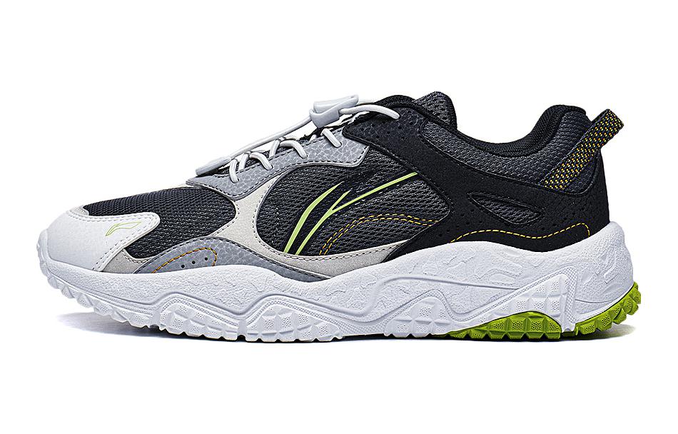 

LINING YOUNG Кроссовки Shock Absorbers Rebound для детей, стильные, черные, серые, для подростков
