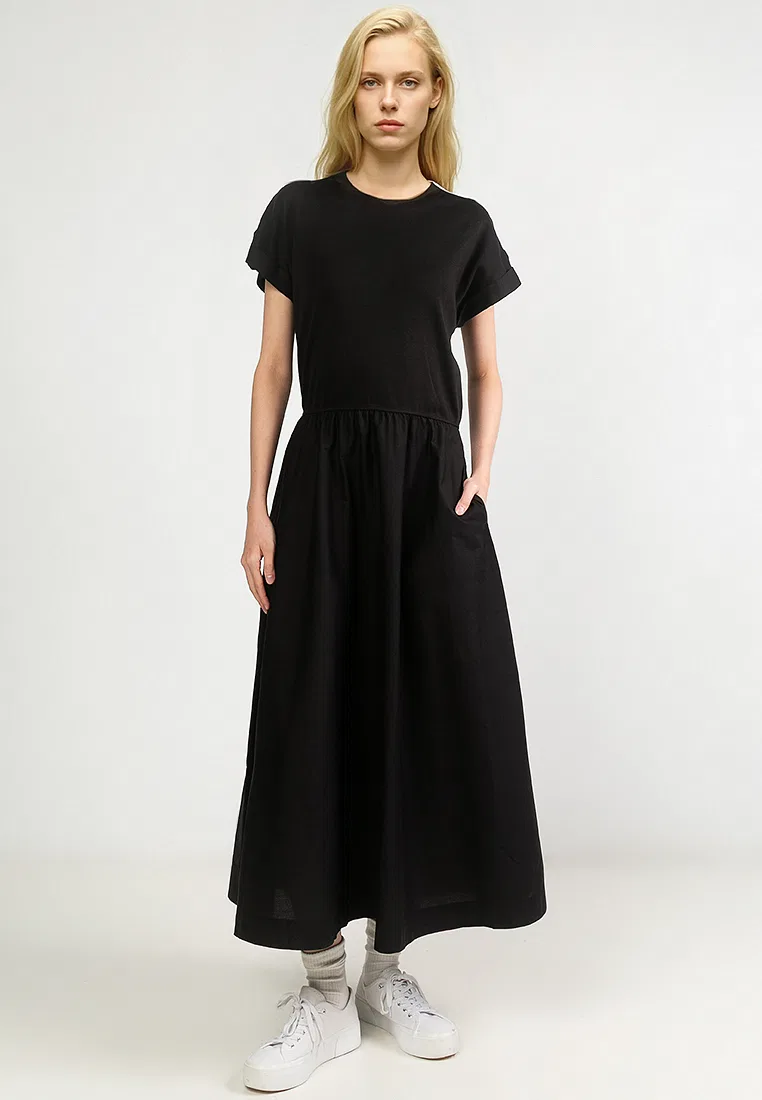 Платье летнее миди, Modern Cody Midi Mix, F&F Tommy Hilfiger, черный
