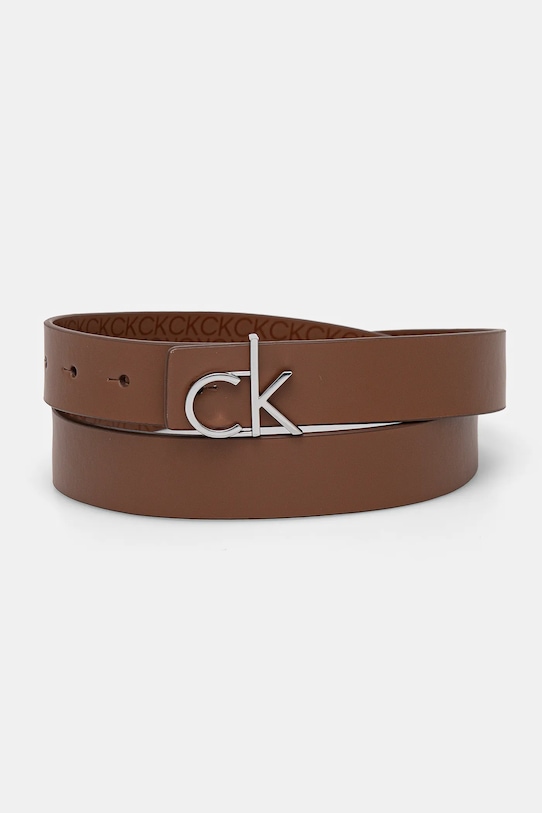 

Кожаный ремень Calvin Klein, коричневый