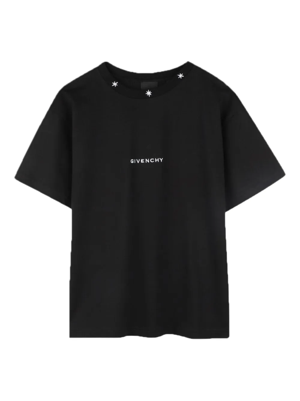 

Футболка с вышивкой Givenchy Kids, черный