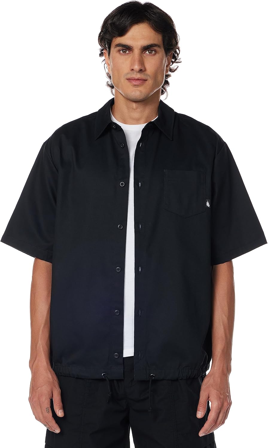 

Мужская рубашка Nike Club на пуговицах с коротким рукавом, Black