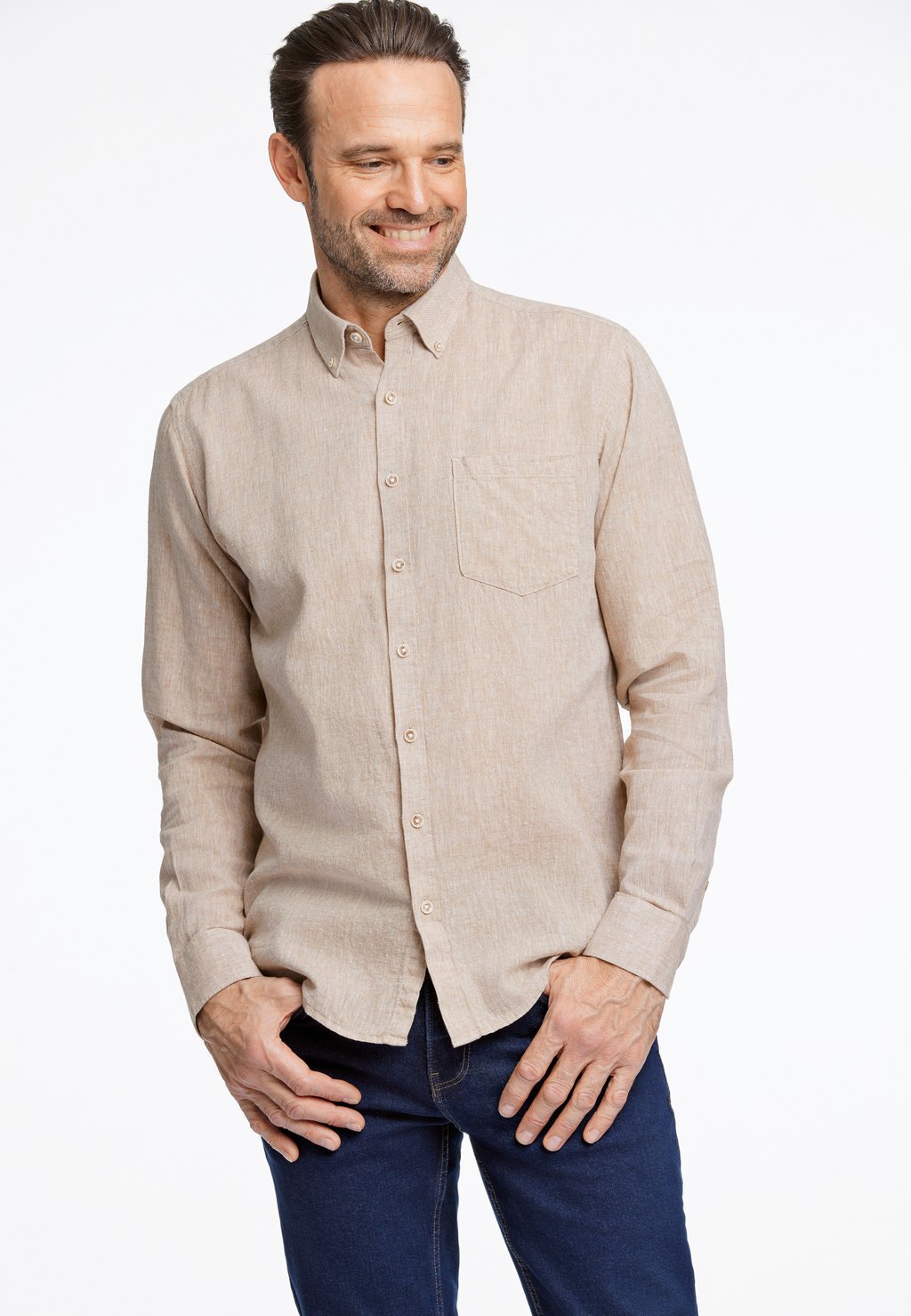 

Рубашка L/S Jack's Sportswear, бежевый