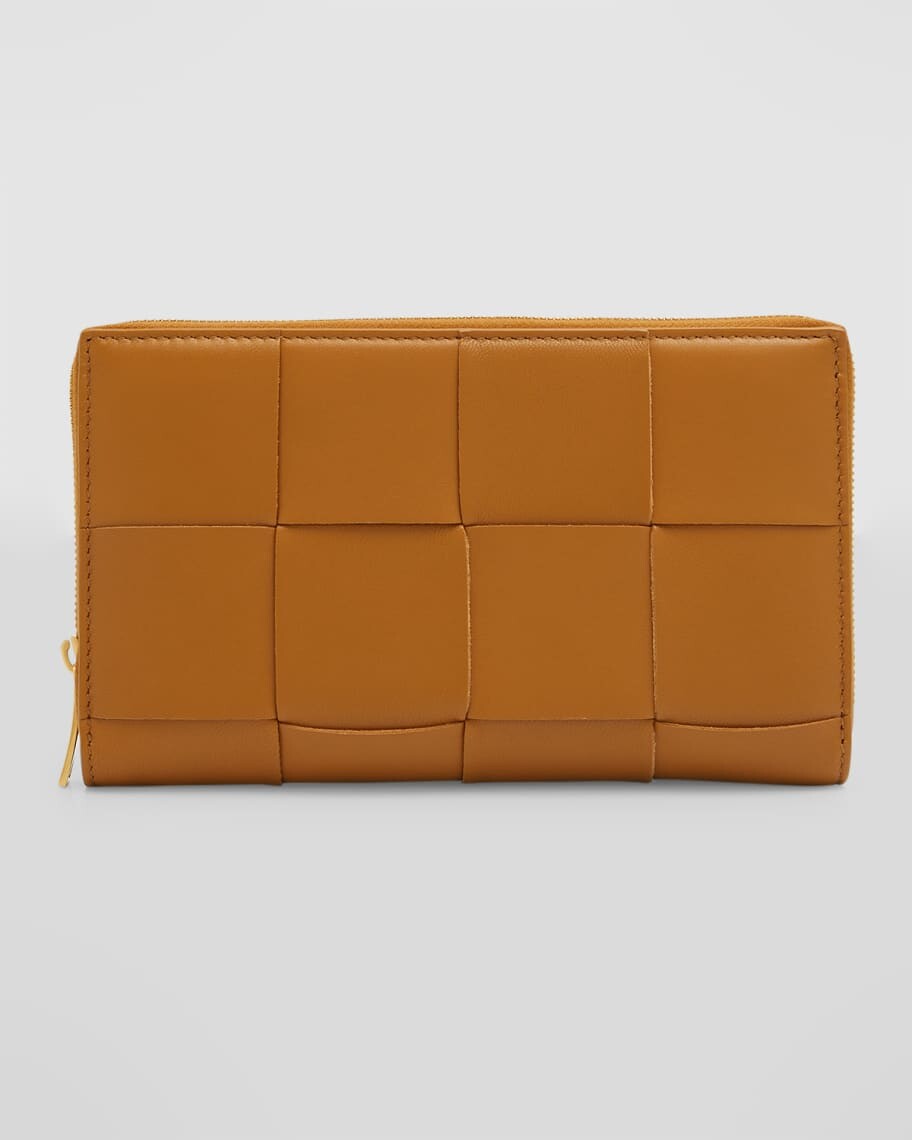 

Бумажник на молнии Intrecciato Napa Bottega Veneta
