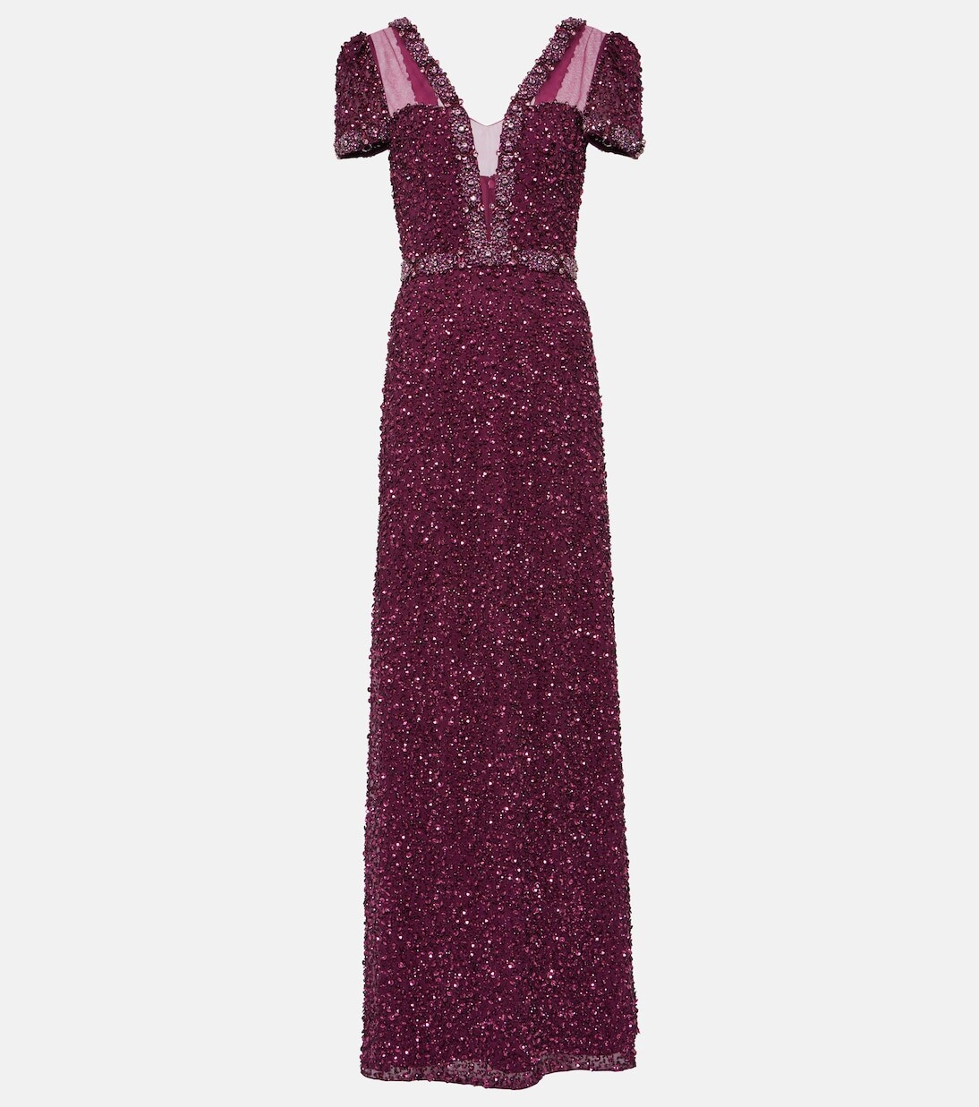 

Украшенное платье Jenny Packham, фиолетовый