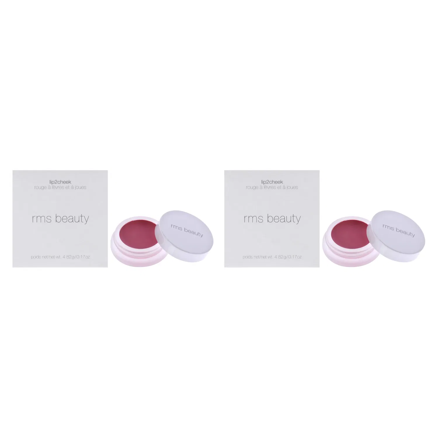Lip2Cheek - Demure от RMS Beauty для женщин - 0,17 унции (30 мл) - упаковка из 2 штук, розовый