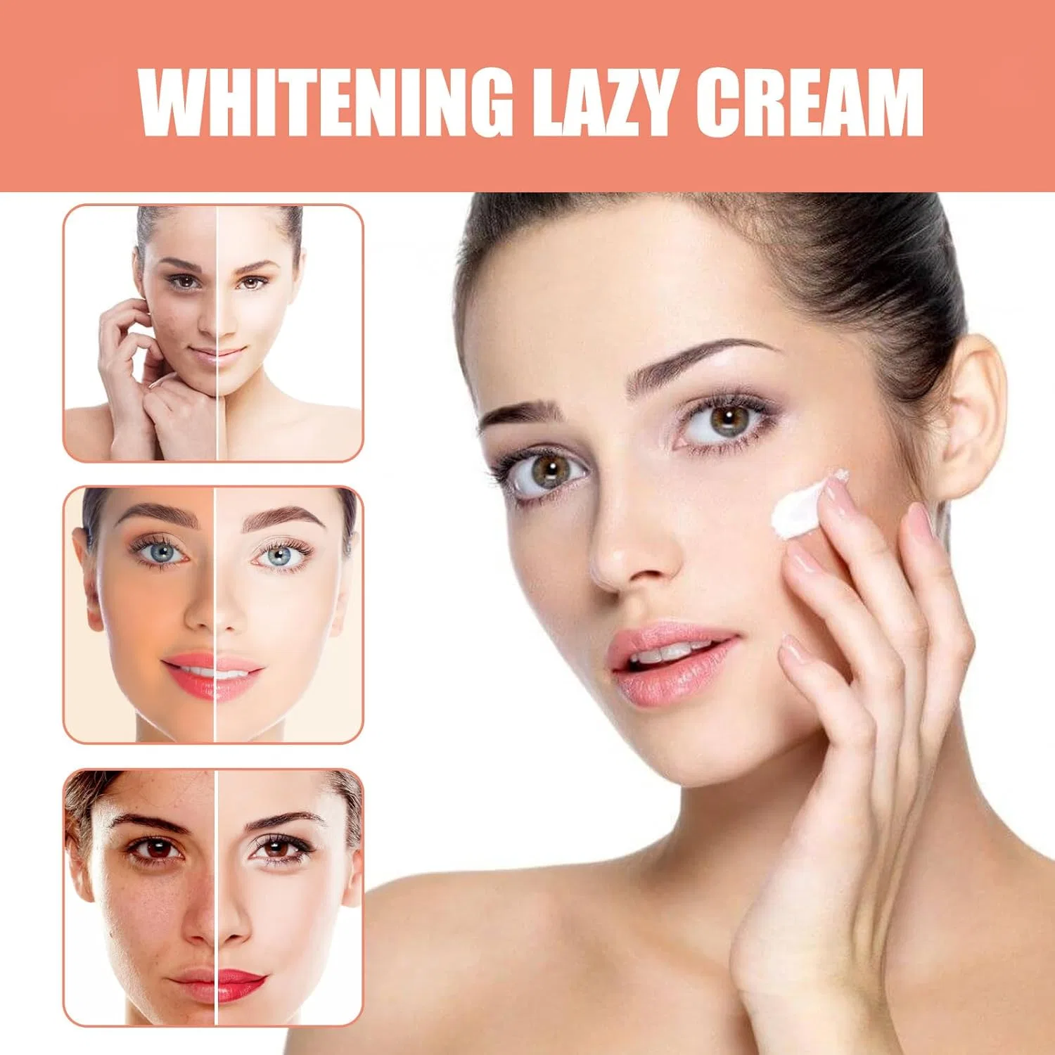 Крем для лица Linbomzony — Отбеливающий и тела Lazy Cream , 3 Pieces, 30 г — фото 4