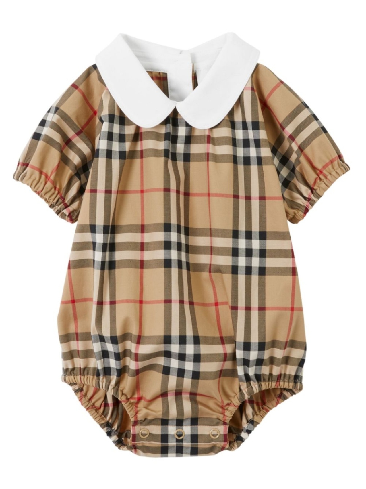 

Burberry Kids боди в клетку Vintage Check, коричневый