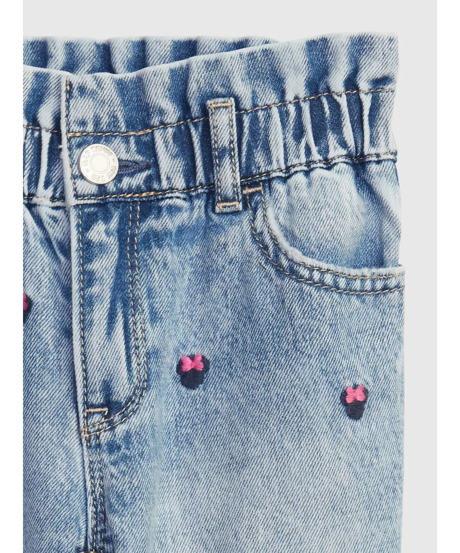 Джинсы Babygap Disney Washwell Mom Jeans — фото 3