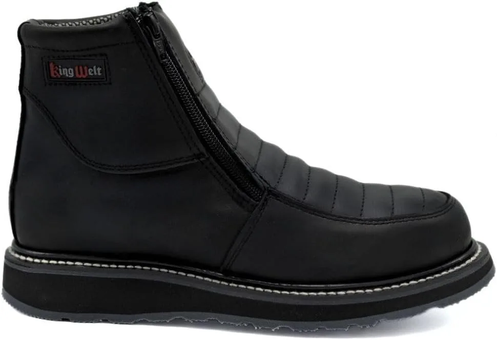 

Ботинки для работы мужские King Welt Ultra Flex 6" 339 с молнией, двойной плотности, легкие, черный