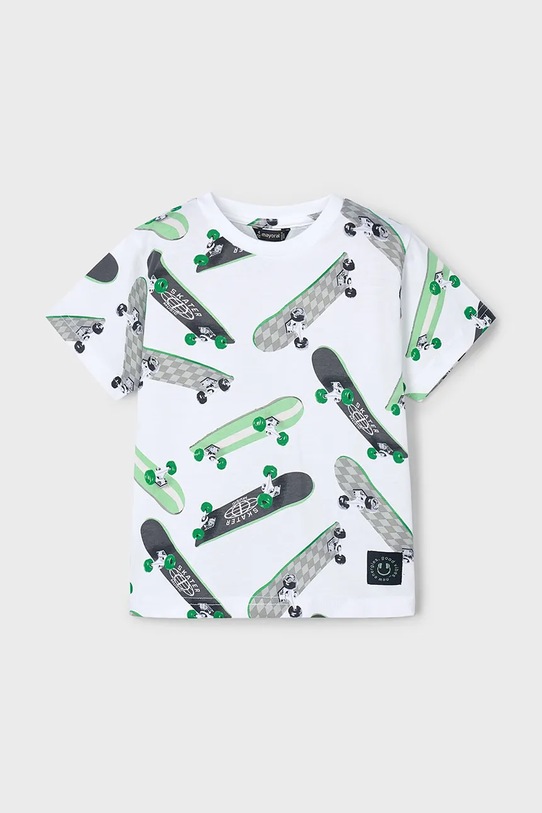 

Детская хлопковая футболка Mayoral, зеленый