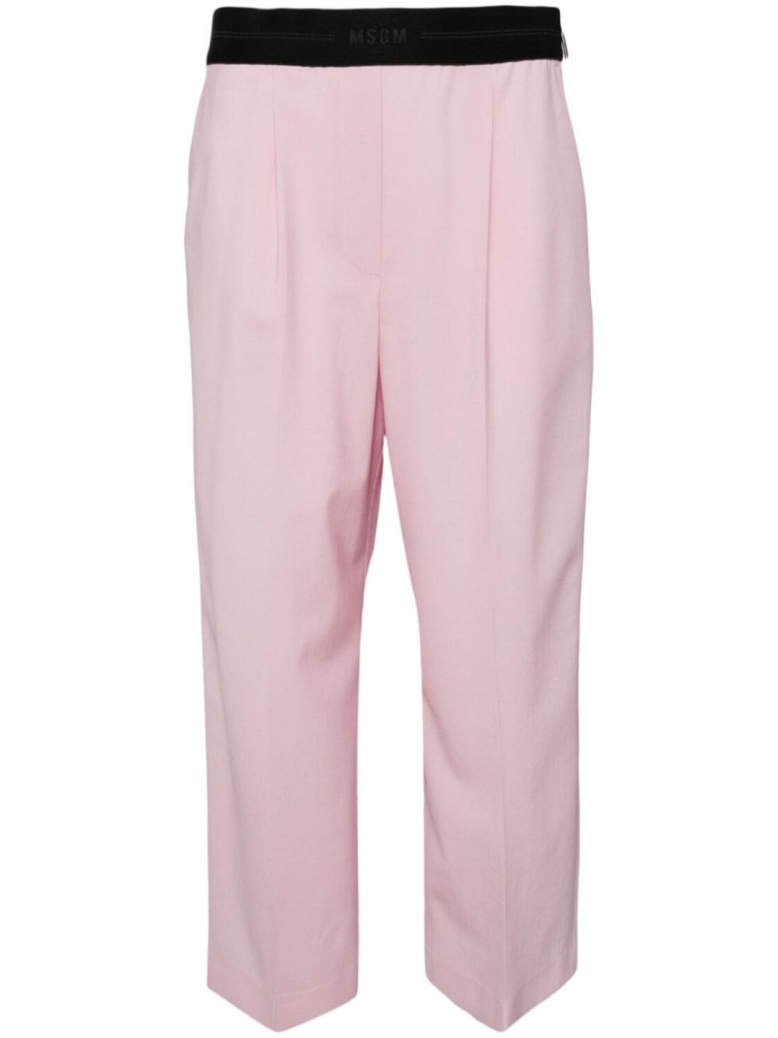 

MSGM широкие брюки с логотипом, розовый