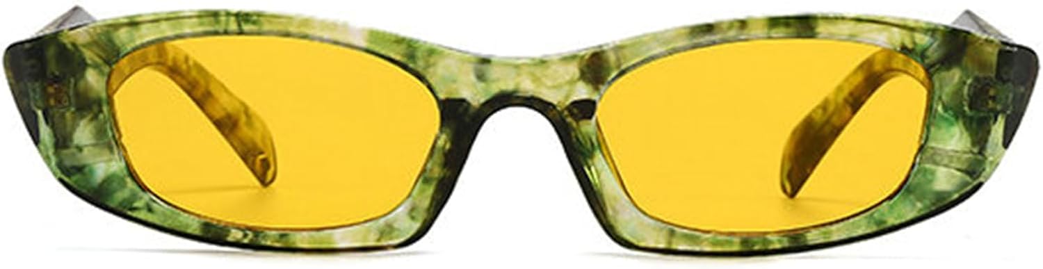 

Солнцезащитные очки Willochra в стиле ретро, ​​модные, Y2K, овальной формы, для женщин и мужчин, в стиле 80-х и 90-х, маленькие, узкие, «кошачий глаз», с защитой от УФ-излучения, C7