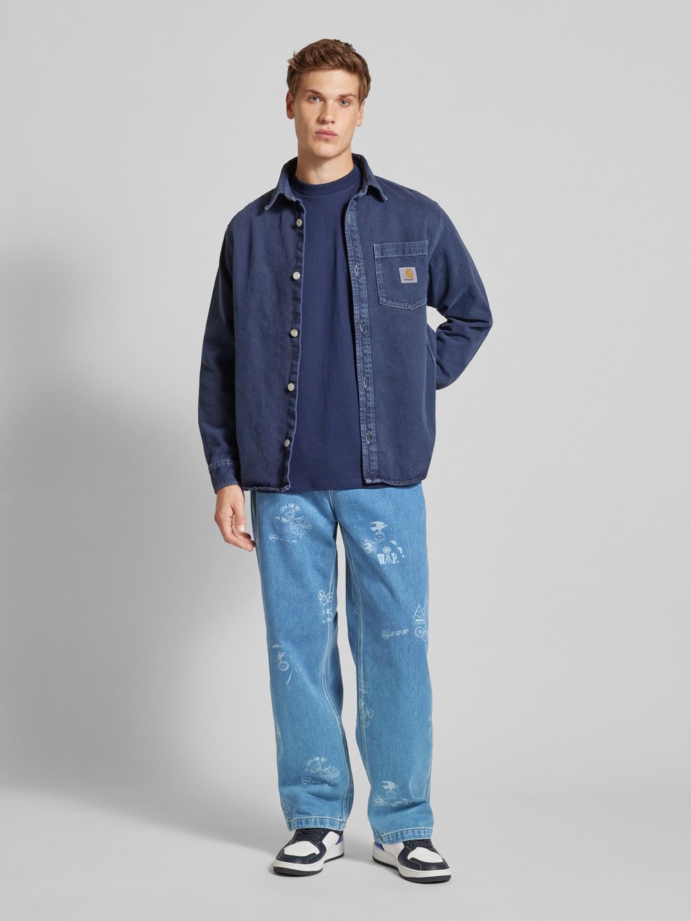 

Зауженные джинсы с 5 карманами, модель «STAMP» Carhartt Work In Progress