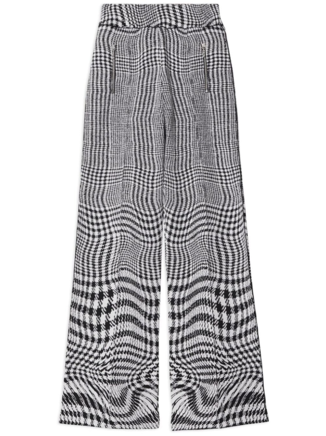 

Burberry жаккардовые брюки в ломаную клетку, черный