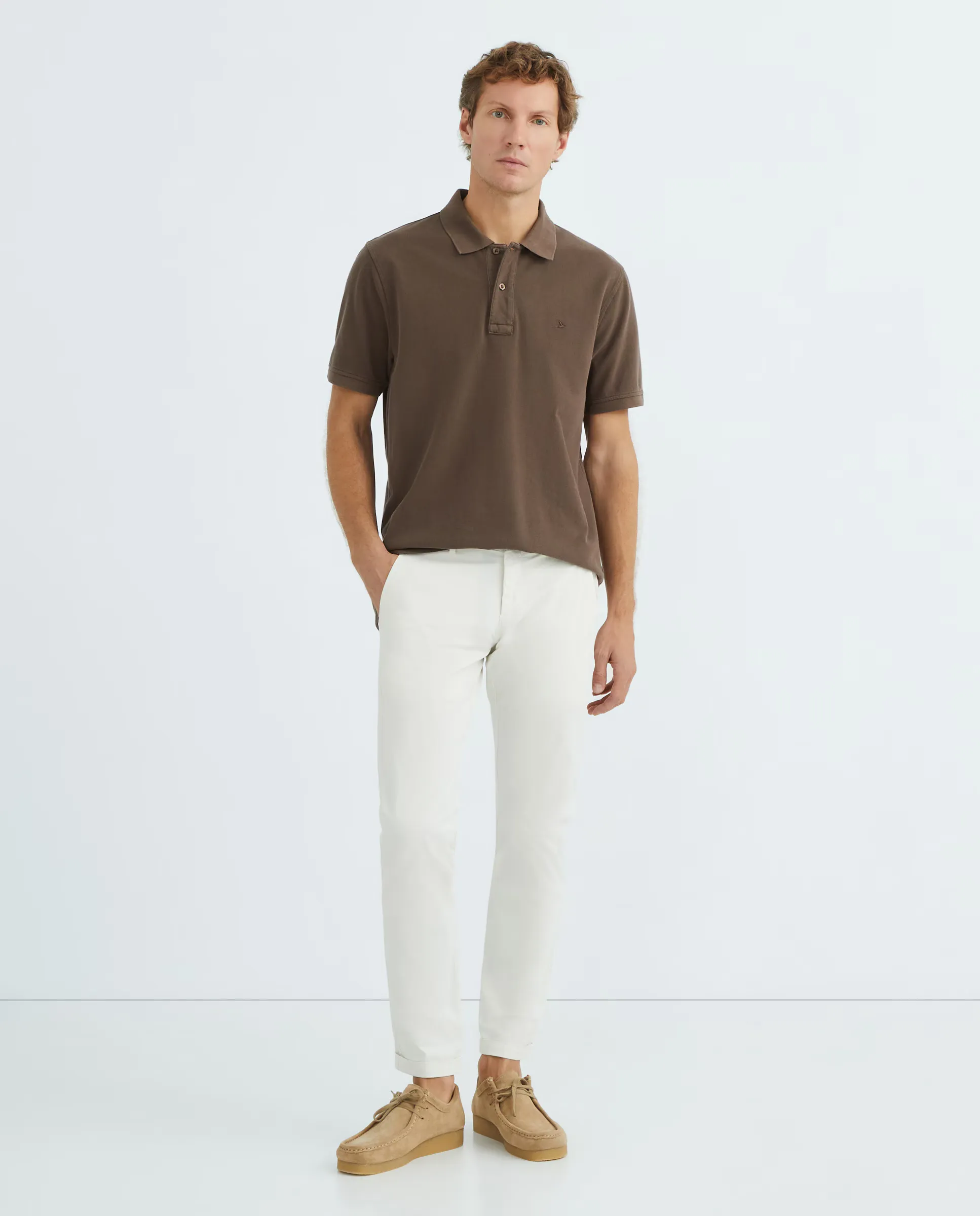 

Мужские брюки чинос с зауженным кроем Barbour, цвет Crudo
