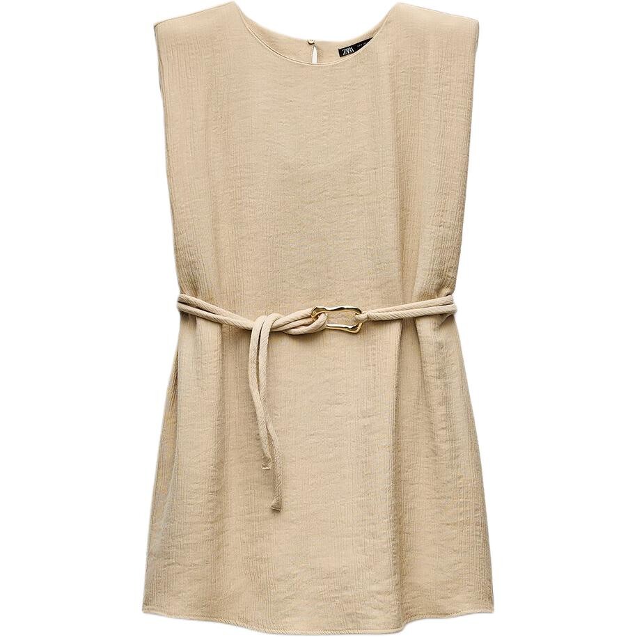 

Футболка женская песочная Zara