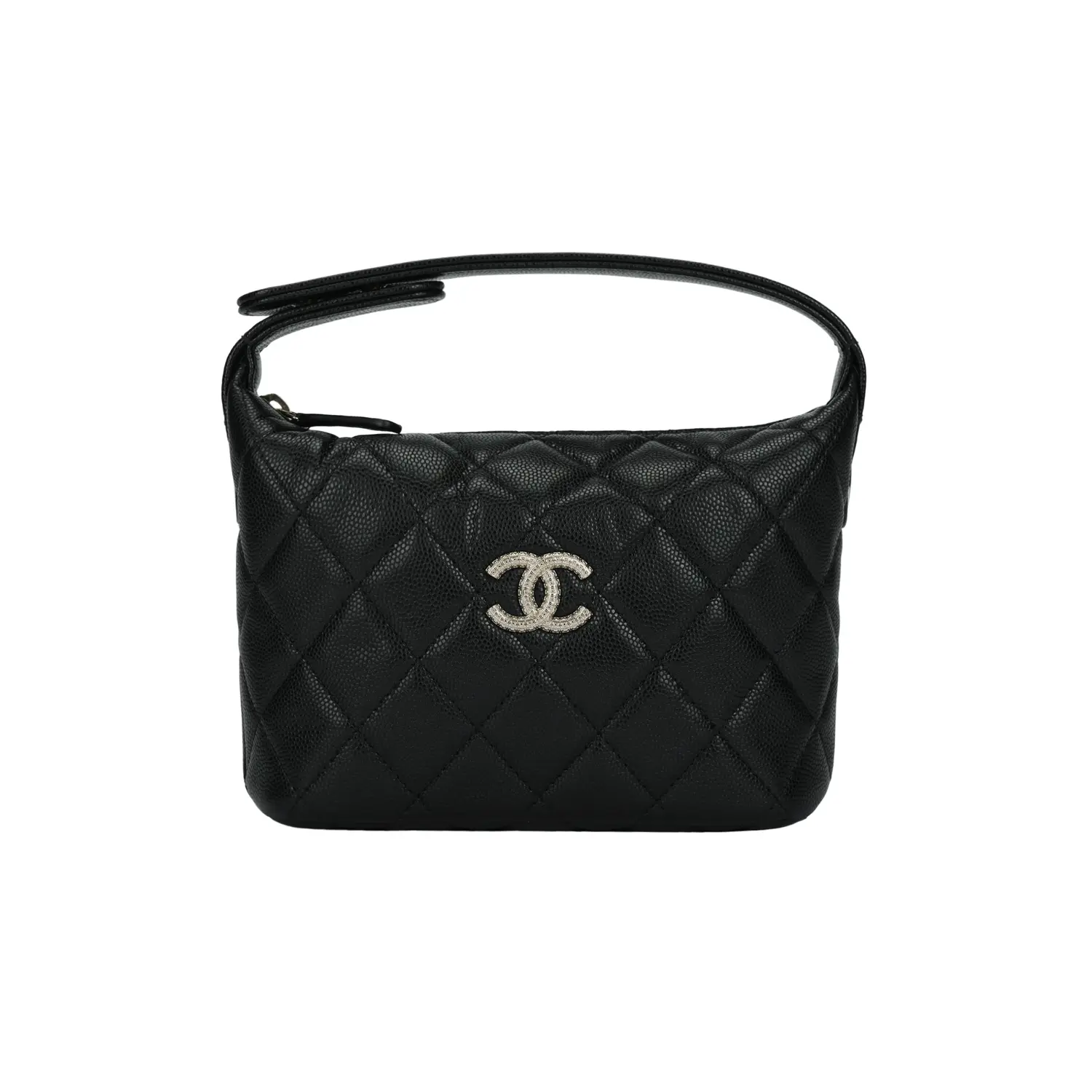 

CHANEL Женская черная кожаная сумка через плечо One Shoulder