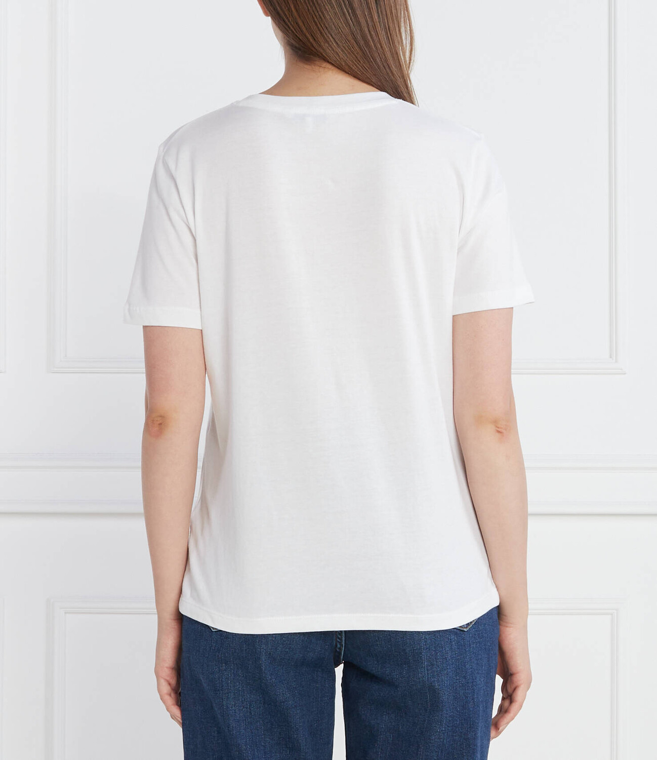 Футболка Tommy Hilfiger REG CORP LOGO C-NK SS Regular Fit, белый — фото 4