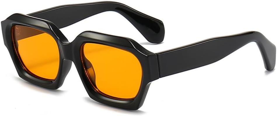 

Солнцезащитные очки MUTYNE неправильной квадратной формы для мужчин и женщин, модные мужские очки в стиле ретро, ​​многоугольные женские солнцезащитные очки UV400, Black Yellow